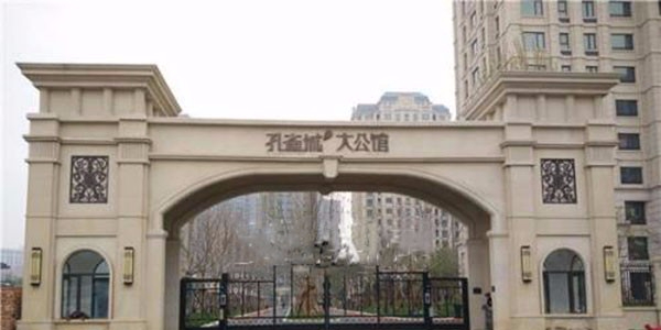博赢建筑与敬业达合作施工廊坊孔雀城大公馆外墙装饰装修项目