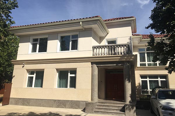 别墅外墙翻新——外墙仿石漆