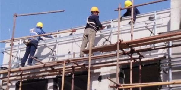 干挂石材施工图片欣赏及施工做法流程