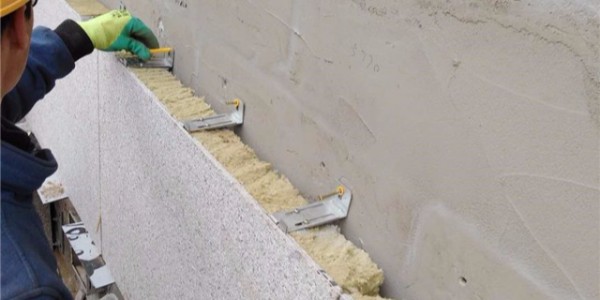 岩棉保温装饰一体板施工图片及安装方法