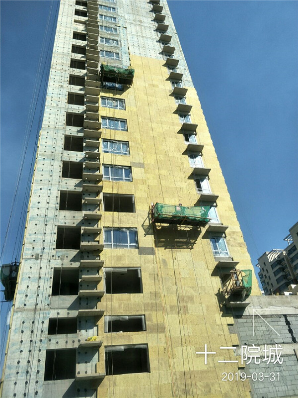 岩棉保温施工粘贴效果图